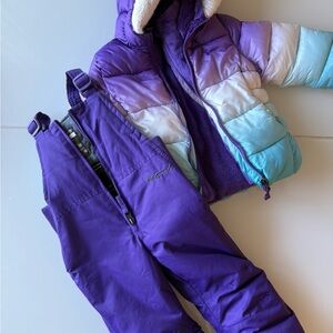 Arctix Purple and Gray Kids' Snowsuit SETS